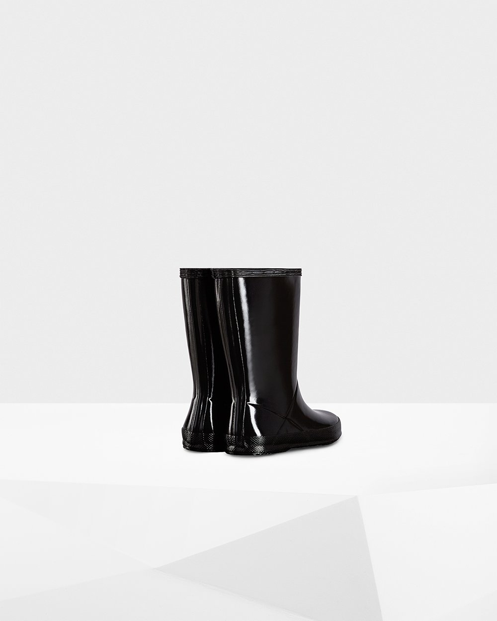 Botas De Agua Original First Classic Gloss Hunter Niños - Negros - 320615EBH